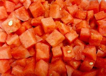 Wassermelone gewürfelt